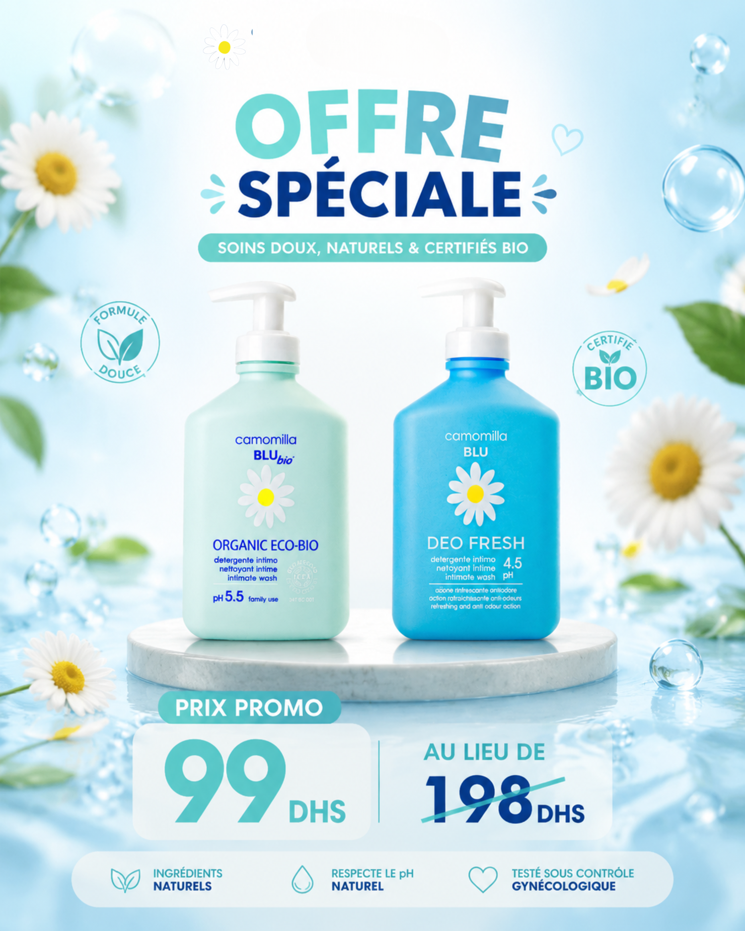 Organic eco bio + Deo fresh offert
