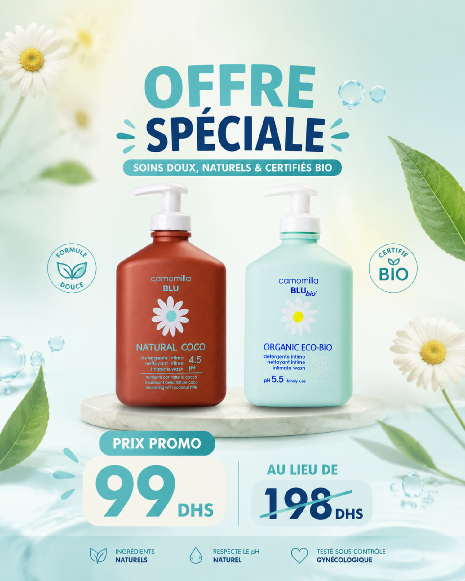 Natural coco + Organic eco bio offert