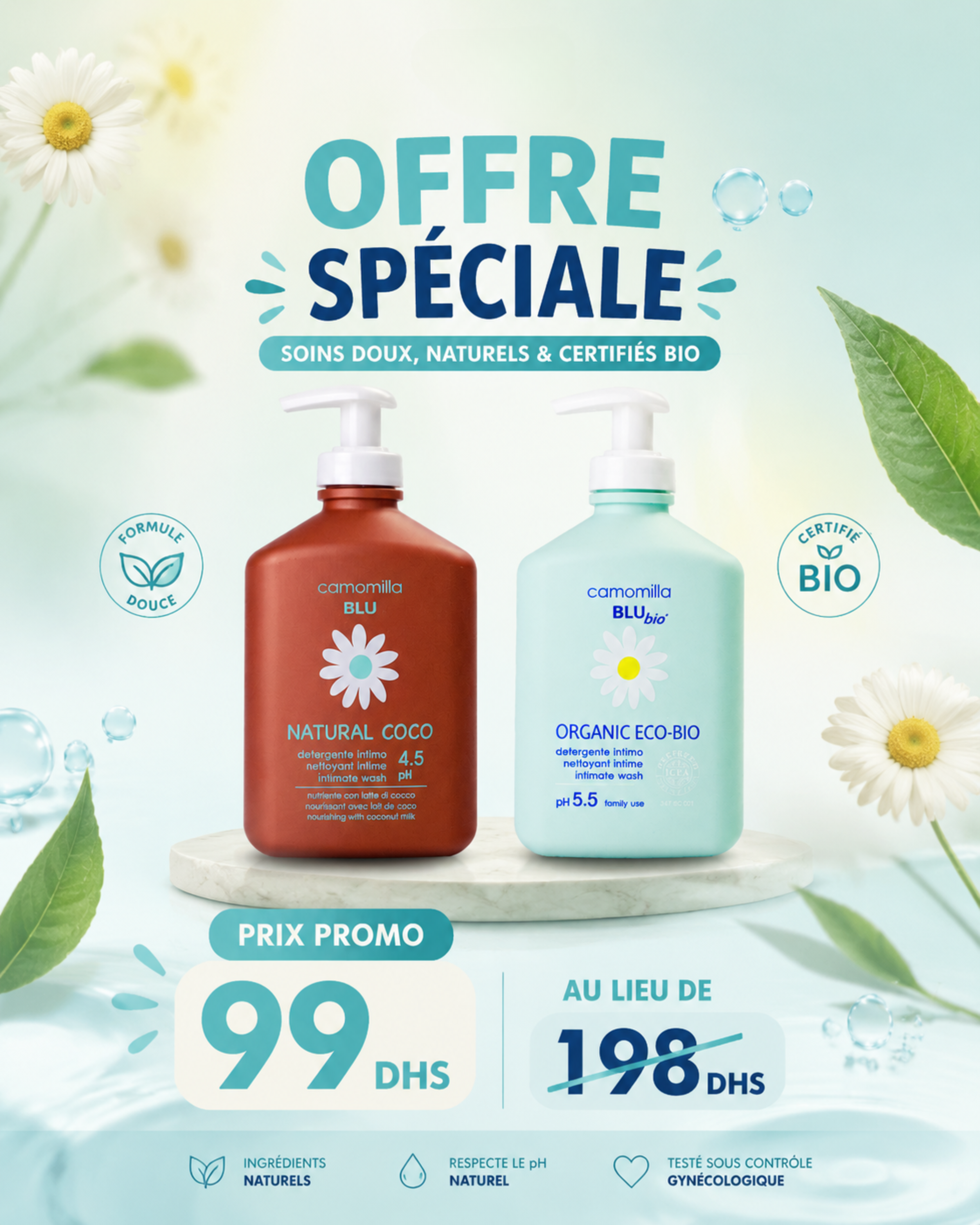 Natural coco + Organic eco bio offert